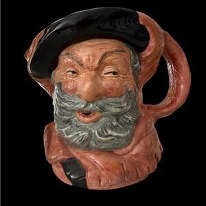 VINTAGE COPR 1949 LARGE 6 3/8" TALL ROYAL DOULTON FALSTAFF TOBY JUG